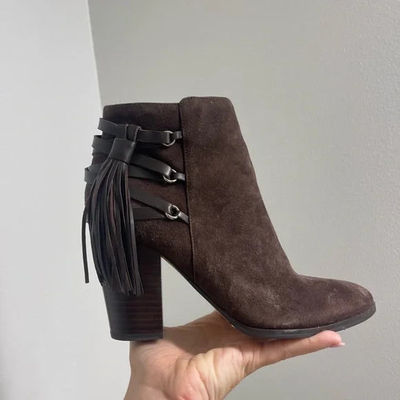 Marc Fisher Booties with Fringe Detail - Picture 6 of 8